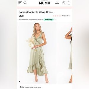 Samantha Ruffle Wrap Dress